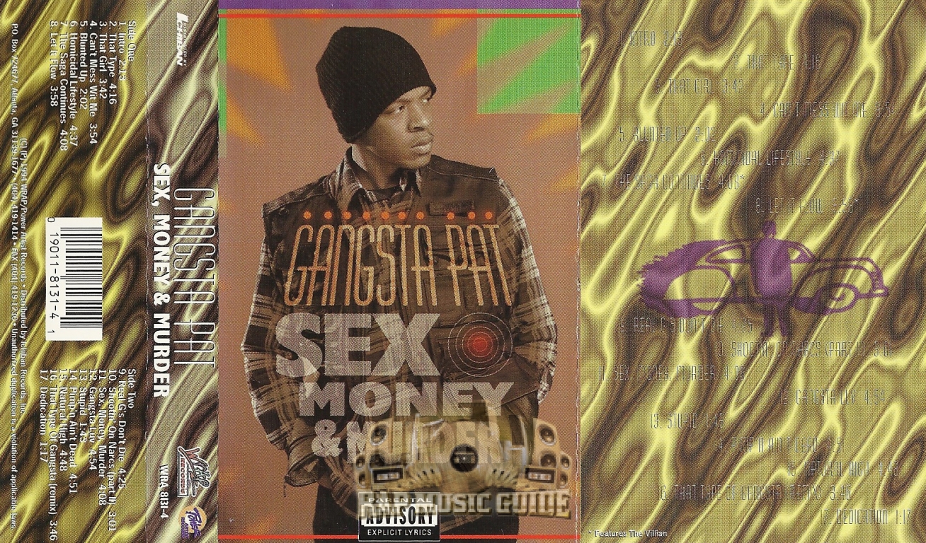 Gangsta Pat Sex Money Murder Cassette Tape Rap Music Guide